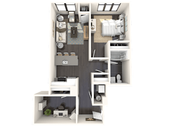 1 bed, 1 bath, 826 sqft, $2,600