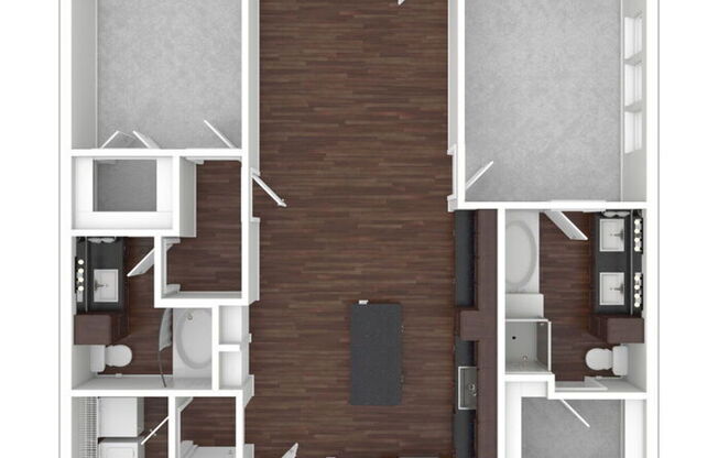 2 beds, 2 baths, 1,260 sqft, $2,550