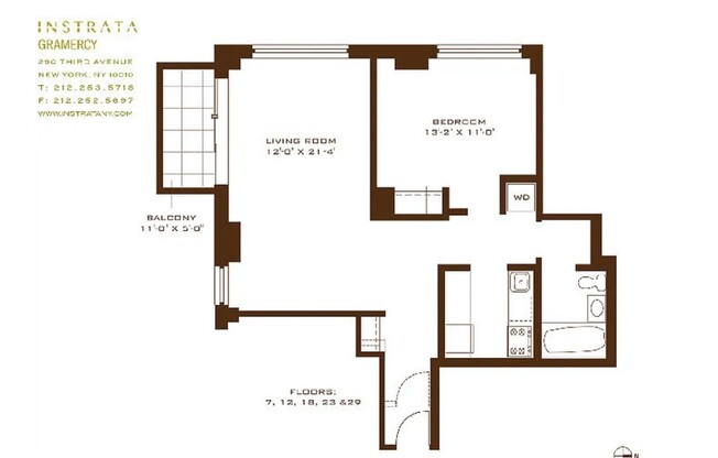 1 bed, 1 bath, $7,450, Unit 28B