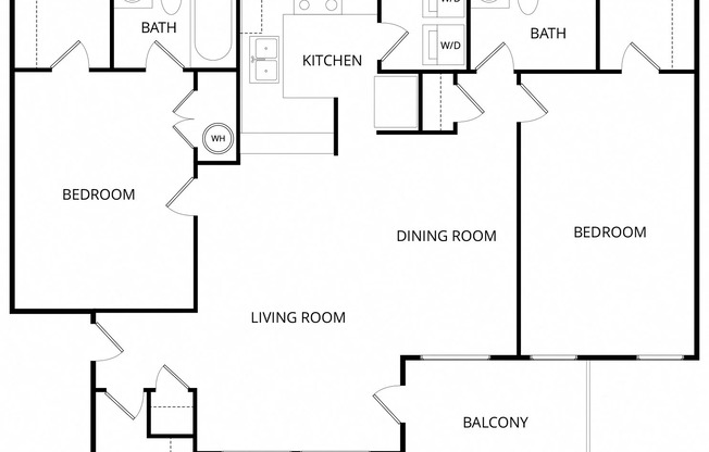 2 beds, 2 baths, 1,141 sqft, $1,260