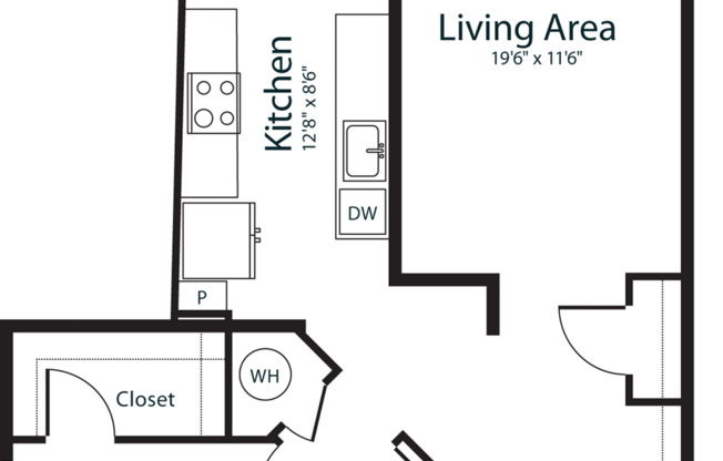 Studio, 1 bath, 911 sqft, $2,025, Unit 522