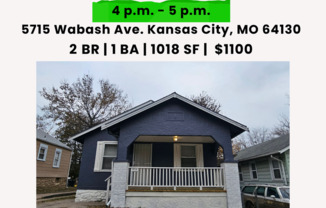 5715 Wabash Ave | 2BD 1 BA | 1018 SQFT