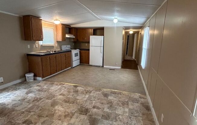 3-bedroom, 2-bath mobile home