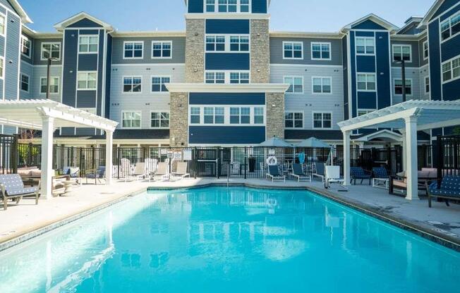 Outdoor pool and sundeck