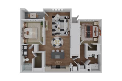 2 beds, 2 baths, 1,202 sqft, $2,030