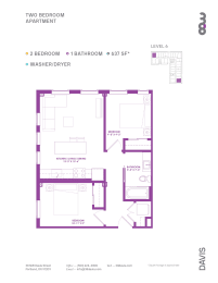 2 beds, 1 bath, 700 sqft, $1,700