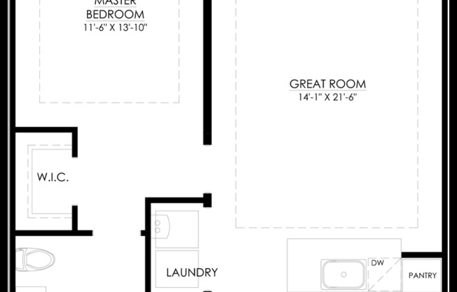 1 bed, 1 bath, 833 sqft, $2,601, Unit 1508