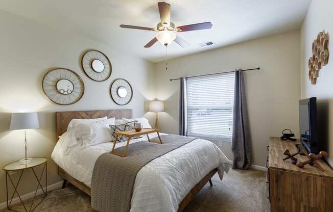 Lantern Woods Apartments - Ceiling fans in bedrooms and living room