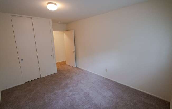 This is a photo of the second bedroom in a 849 square foot 2 bedroom, 2 bath apartment at Park Lane Apartments in Cincinnati, OH.