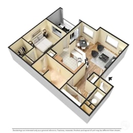 1 bed, 1 bath, 784 sqft, $1,468