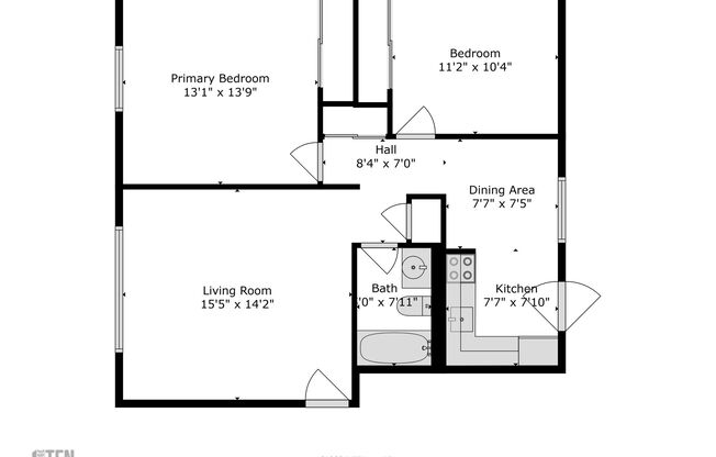 2 beds, 1 bath, 850 sqft, $1,650, Unit 304