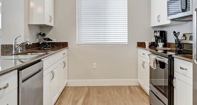 Remodeled Kitchen at Apex Mission Valley, San Diego, 92108