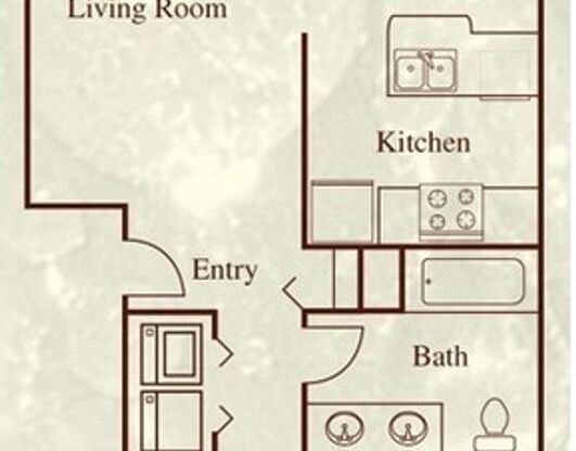 1 bed, 1 bath, 728 sqft, $1,675, Unit C303