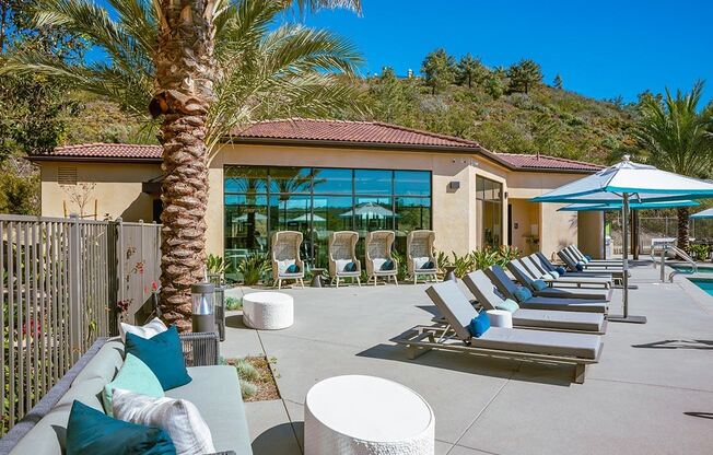 Poolside Sundecks at Ocean Air, San Diego, CA