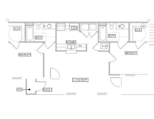2 beds, 2 baths, 900 sqft, $999, Unit 882-C Lynnwood Way-Unit 2