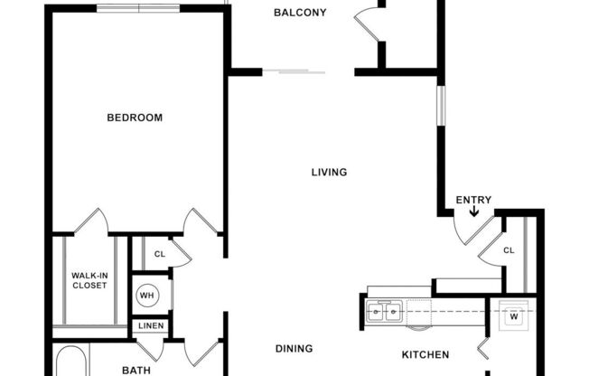 1 bed, 1 bath, 758 sqft, $2,240