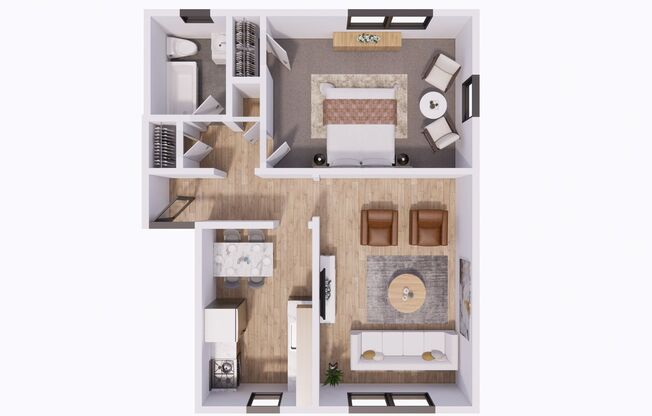 1 bed, 1 bath, 642 sqft, $1,375, Unit 4102P3