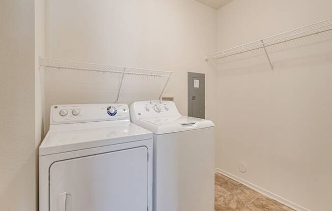 Aster Layout In Unit Washer Dryer at The Harbours Apartments, MI 48038