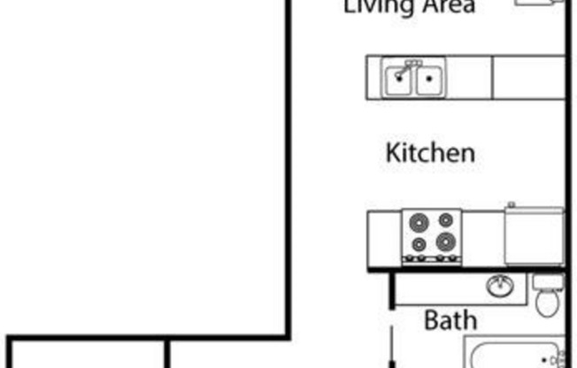 2 beds, 1 bath, 711 sqft, $1,381