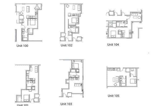 Studio, 1 bath, 495 sqft, $1,000, Unit 102