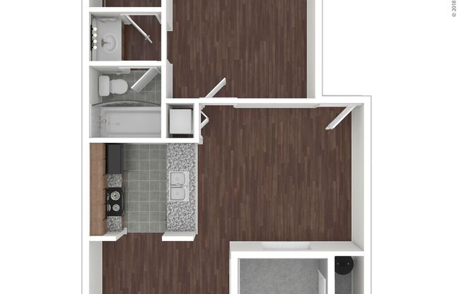 1 bed, 1 bath, 610 sqft, $1,229