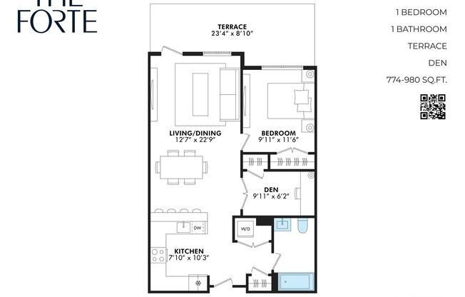 1 bed, 1 bath, 887 sqft, $3,899, Unit APT. 307