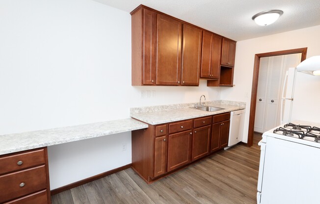 Step into the inviting kitchen of Sumter Green Apartments, featuring modern finishes and ample space for culinary creativity. Enjoy the blend of comfort and style in your new home. Schedule your tour today and unlock your ideal living space!