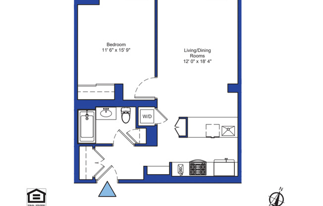 1 bed, 1 bath, 708 sqft, $3,150, Unit B515