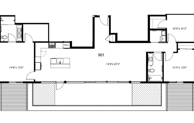 3 beds, 2 baths, 1,487 sqft, $6,995, Unit PH901