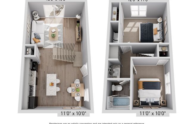 2 beds, 1 bath, 800 sqft, $1,399, Unit 1564
