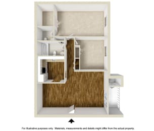 2 beds, 1.5 baths, 1,045 sqft, $2,700