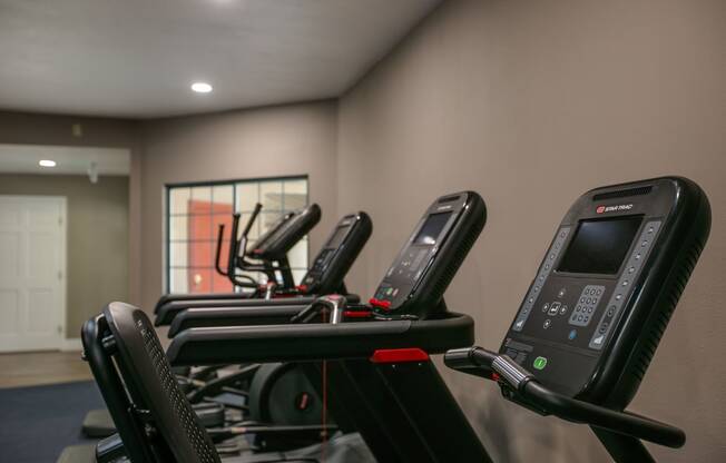 Gym with cardio equipment
