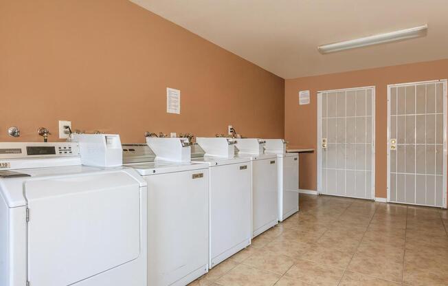 a kitchen with a tile floor