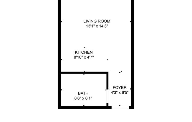 Studio, 1 bath, 270 sqft, $500, Unit 326