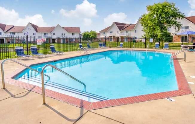 Sparkling swimming pool at Waterstone Place Apartments in Indianapolis, IN 46229