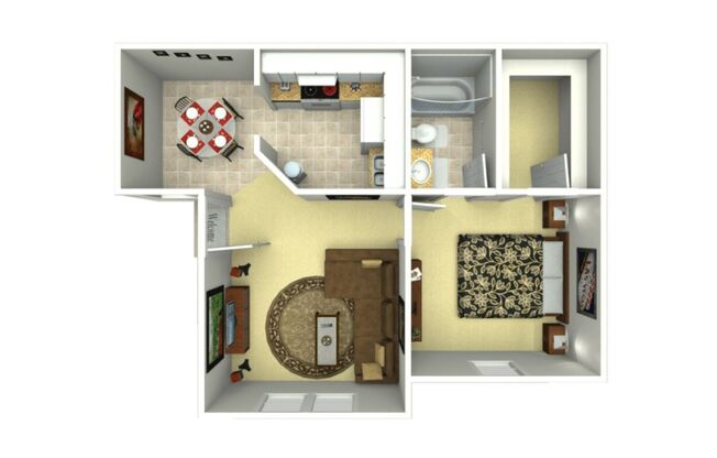 1 bed, 1 bath, 523 sqft, $799, Unit 0112