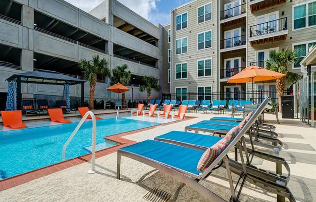 Pool 3 at The Delaneaux Apartments in New Orleans LA