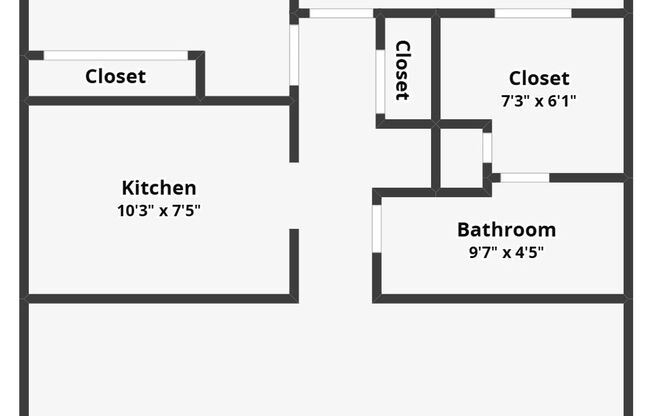 2 beds, 1 bath, 912 sqft, $1,950, Unit 537 - 301
