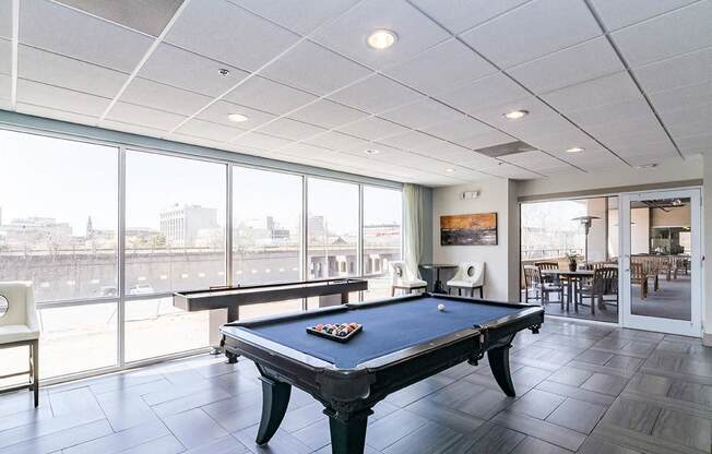 Billiards Table In Clubhouse at The Maywood, Oklahoma