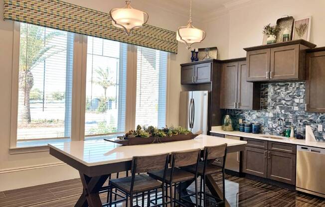 Clubhouse Kitchen at The Oasis at Town Center, Jacksonville, FL, 32246