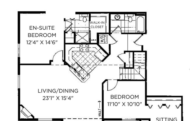 2 beds, 2 baths, 1,250 sqft, $1,760, Unit 1322-301