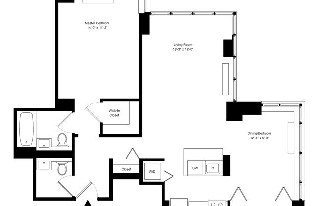 1 bed, 1.5 baths, 898 sqft, $8,995, Unit 29J