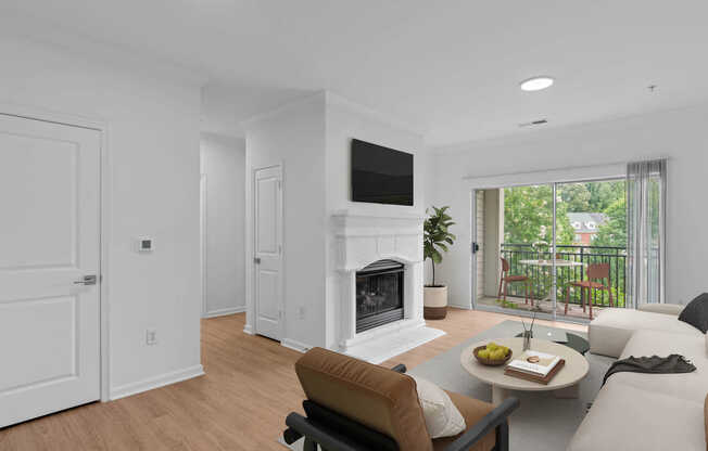 Living Room with Hard Surface Flooring