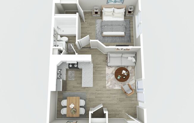 1 bed, 1 bath, 582 sqft, $949, Unit 2251-04