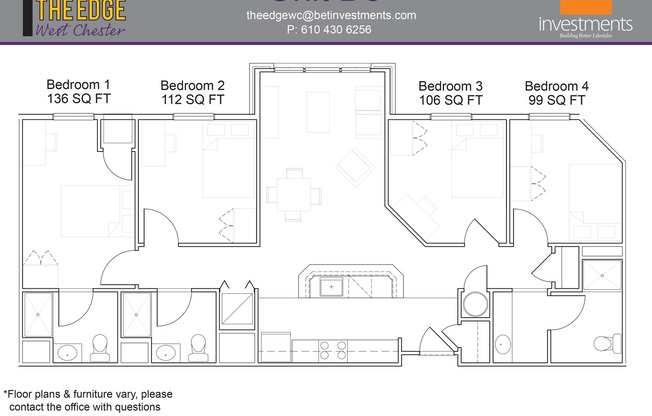 4 beds, 3 baths, 1,181 sqft, $1,497