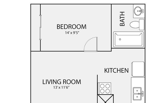 1 bed, 1 bath, 530 sqft, $1,349