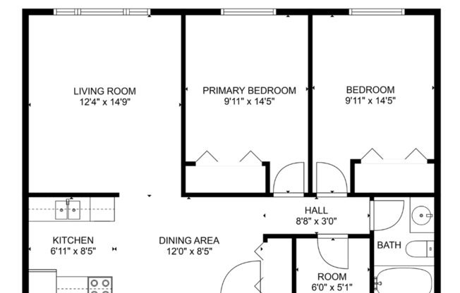 2 beds, 1 bath, 760 sqft, $795, Unit 3120-304