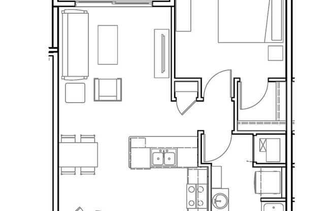 1 bed, 1 bath, 680 sqft, $1,735, Unit 5257-404