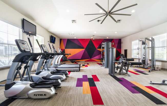 fitness center- cardio machines, weighted machines, free weights