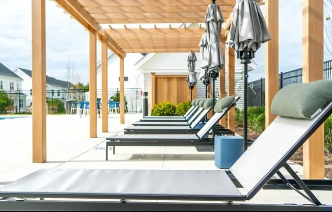 Lounge Seating with Umbrellas